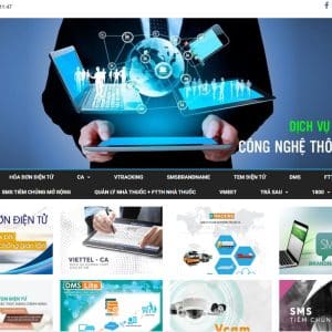 Alternative view of Website dịch vụ Viettel