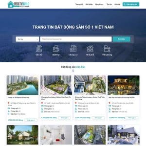 Mẫu website bất động sản 049