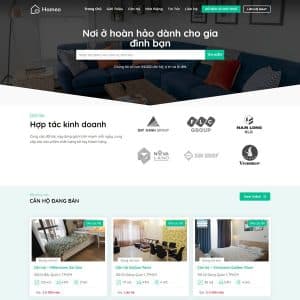 Mẫu website bất động sản 52
