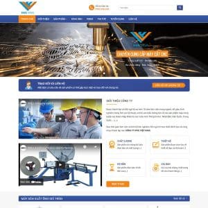 Mẫu website cơ khí 01