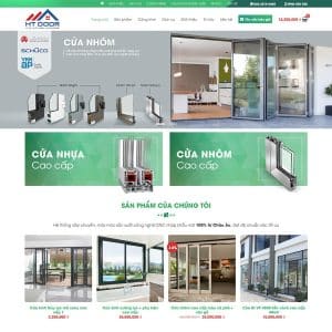 Mẫu website flatsome bán cửa nhôm 01