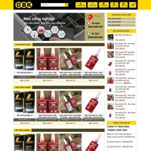 Mẫu website bán keo mỡ