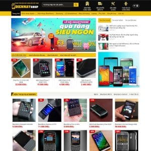 Mẫu website shop điện máy
