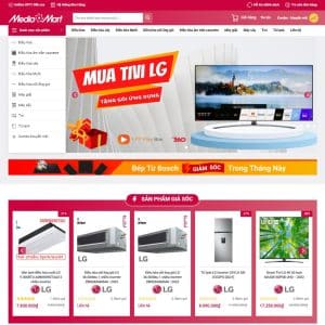 Mẫu website điện máy 02