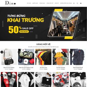 Mẫu website đồ nam 02