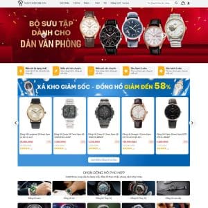 Mẫu website đồng hồ 04