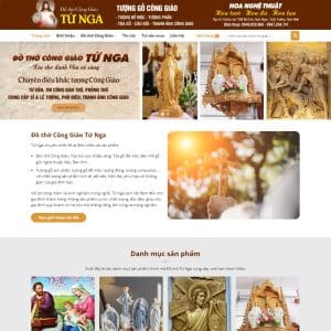 Mẫu website đồ thờ công giáo
