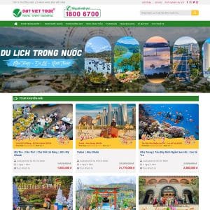 Mẫu website du lịch 14