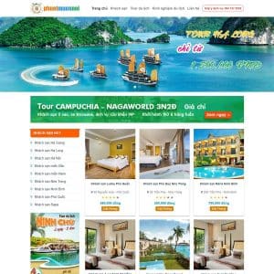 Mẫu website du lịch 02