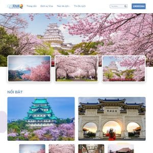 Mẫu website du lịch 23
