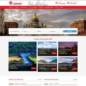 Mẫu website du lịch cao cấp 08