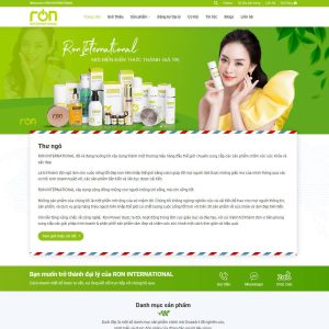 Mẫu website bán dược phẩm và mỹ phẩm 04