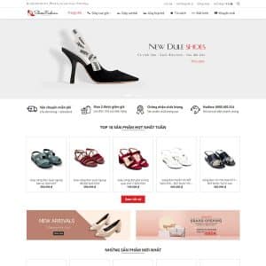 Website Wordpress Flatsome bán giày nữ