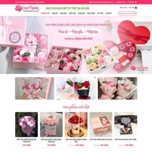 Mẫu website bán hoa tươi 02