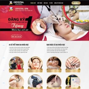 Mẫu website flatsome khóa học phun xăm