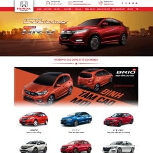 Mẫu website honda ô tô 02