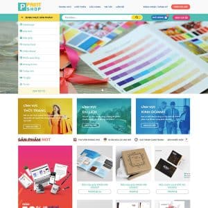 Mẫu website dịch vụ in ấn 01