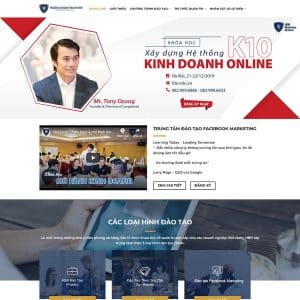 Mẫu website bán khóa học