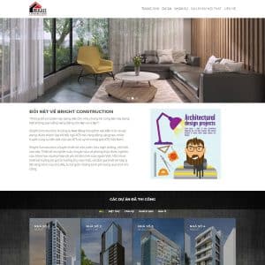 Mẫu website công ty kiến trúc
