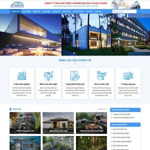 Mẫu website flatsome kiến trúc 02