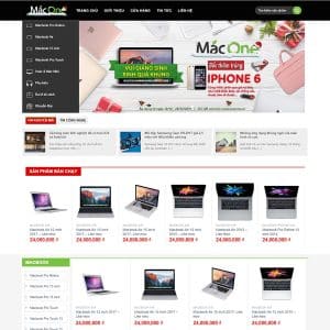 Mẫu website bán máy tính - laptop