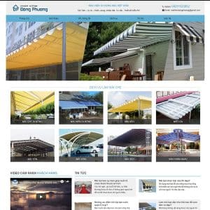Mẫu website giới thiệu mái hiên
