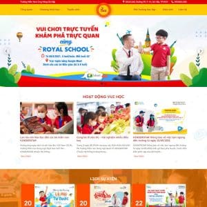 Mẫu website trường mầm non