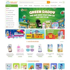 Alternative view of Mẫu website đồ em bé kid plaza