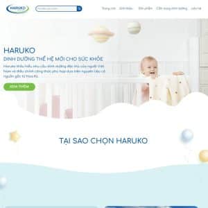 Mẫu website landing bán sữa 2