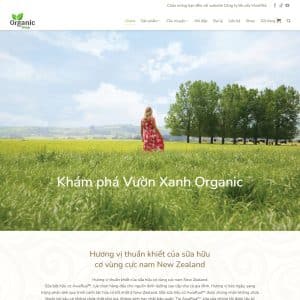 Mẫu website landing bán sữa 03