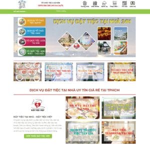 Mẫu website dịch vụ nấu ăn