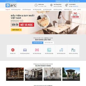Mẫu website flatsome nội thất 14