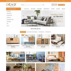 Mẫu website nội thất 015