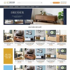 Mẫu website nội thất 16