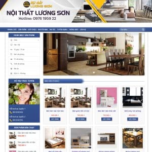 Mẫu website nội thất 021