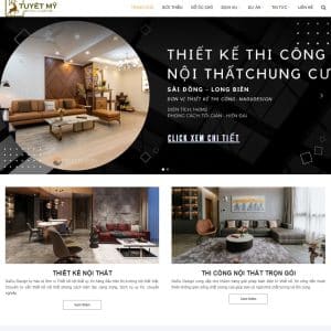 Mẫu website nội thất 32