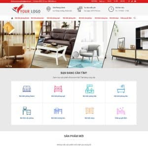 Mẫu website nội thất 36