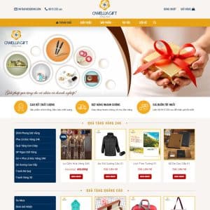 Mẫu website bán quà tặng đẹp