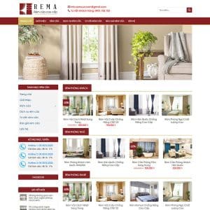 Mẫu website bán rèm cửa