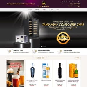 Website Wordpress bán rượu 01