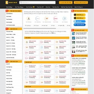 Mẫu website sim số 02