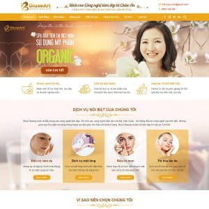 Mẫu website flatsome spa