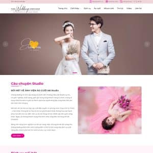 Mẫu website studio ảnh cưới 02