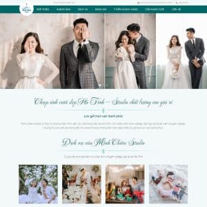Mẫu website studio ảnh cưới 03