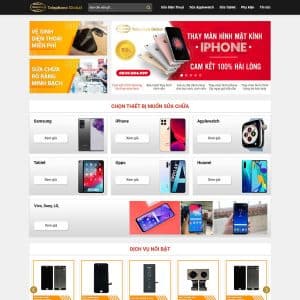 Mẫu website sửa điện thoại 01