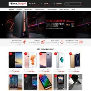 Mẫu website dịch vụ sửa điện thoại 02