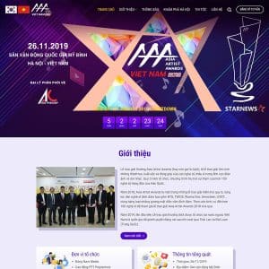 Mẫu website tổ chức sự kiện