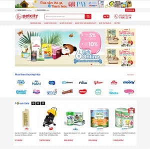 Mẫu website bán tạp hóa online
