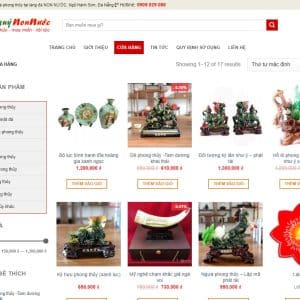 Alternative view of Mẫu website bán đá quý