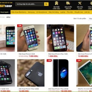 Alternative view of Mẫu website shop điện máy